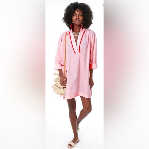 Pomander Place Pink Salt Lizzie Coverup Dress Size S - Picture 1 of 10
